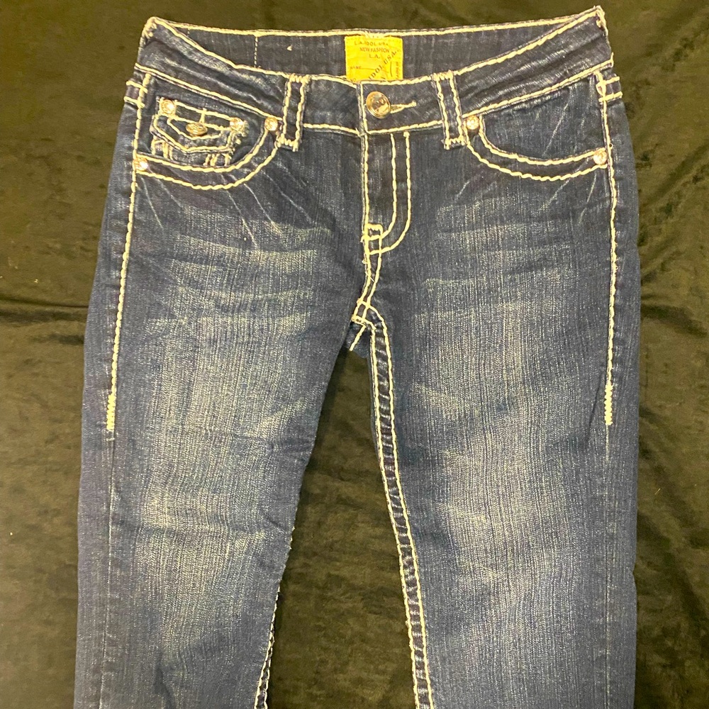 LA Idol denim capris